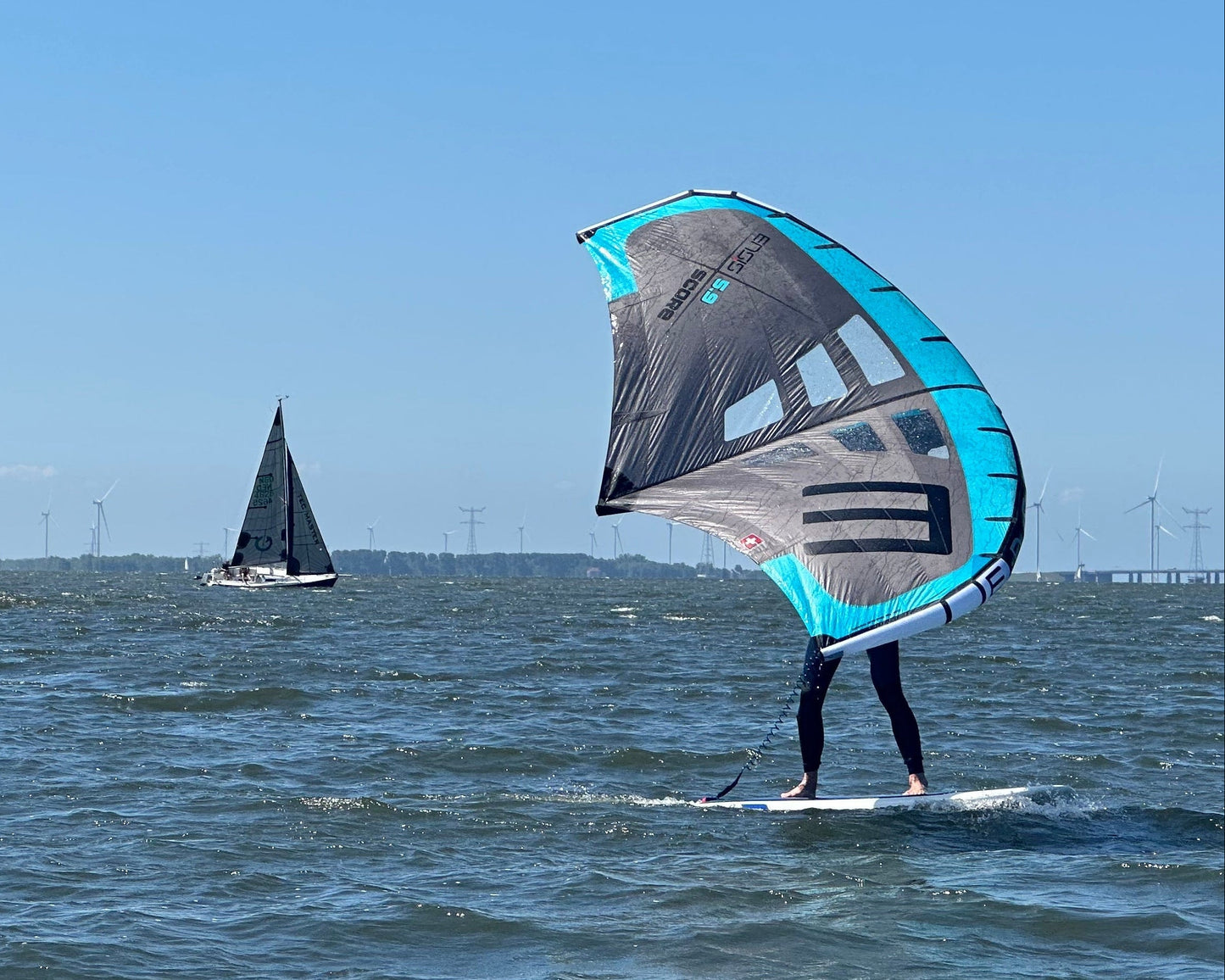 Practice session: wing downwinder
