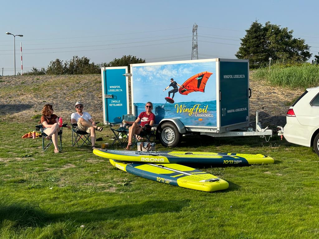 Wingfoilen vlakbij Zwolle