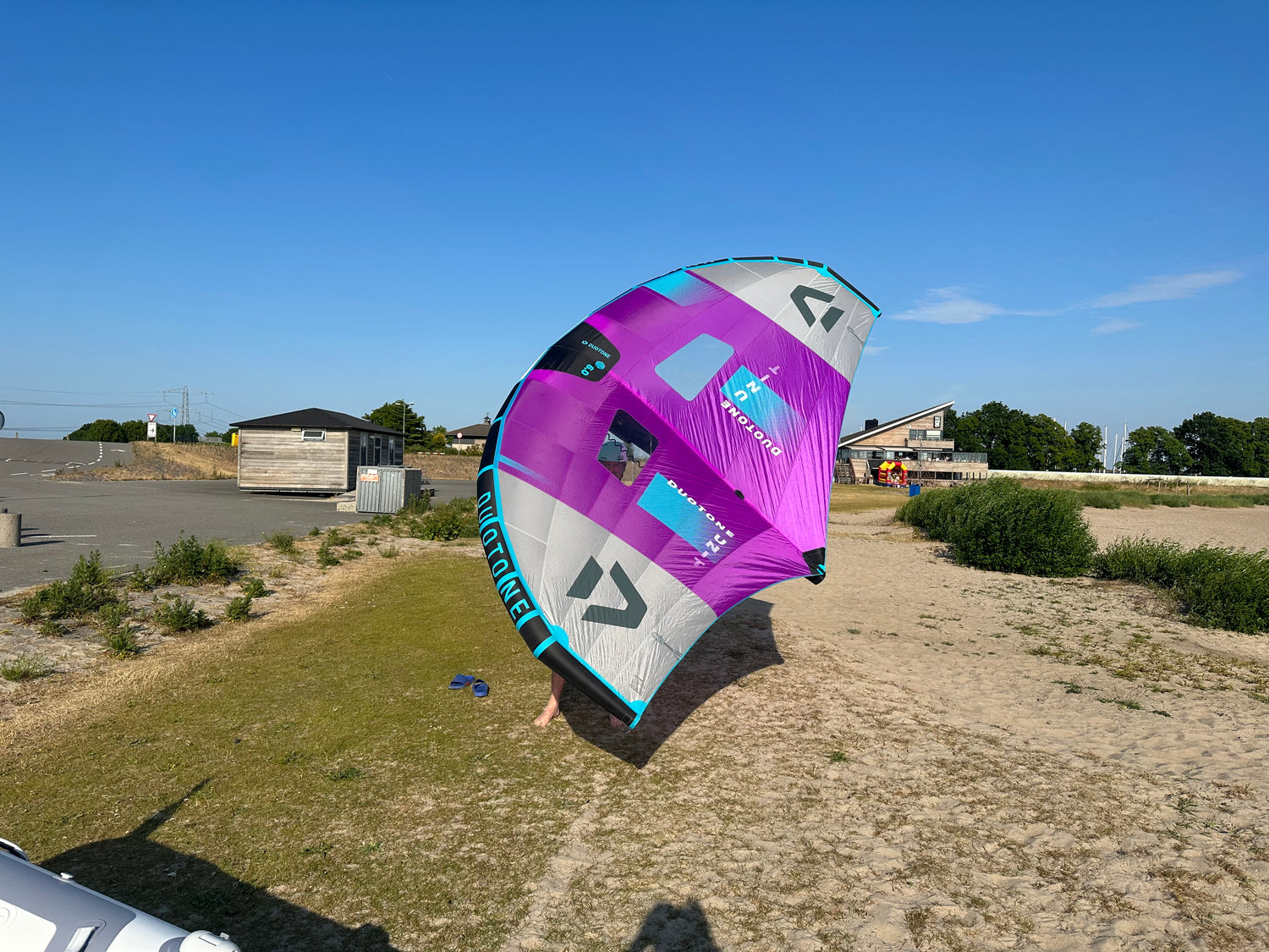 Wingfoilen op het Ketelmeer bij Schokkerhaven